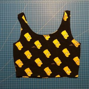 Bart Simpson crop top
